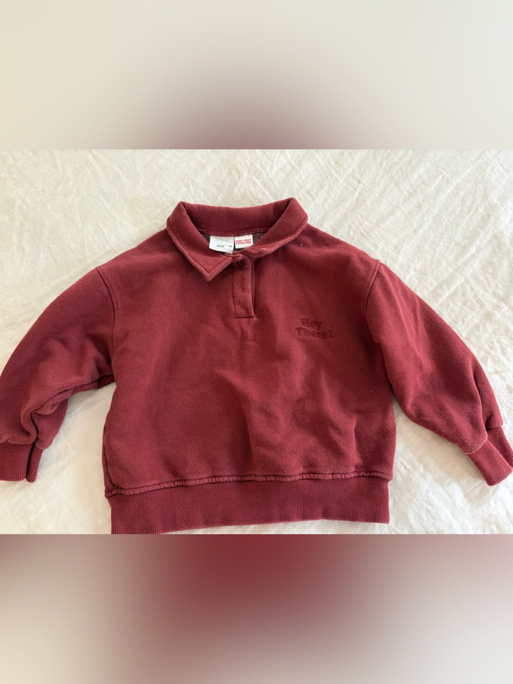 Zara Kids Sweatshirt in Brick Red